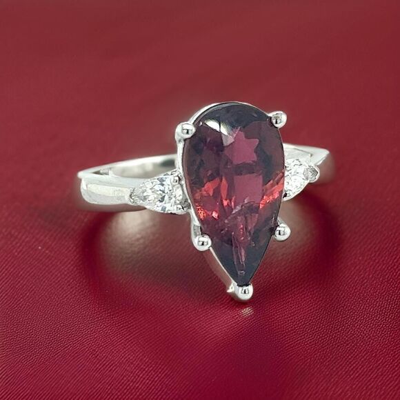 Natural Tourmaline Diamond Ring Size 7 14k WGold 4.8 TCW Certified $5,975 219121 - Picture 11 of 16